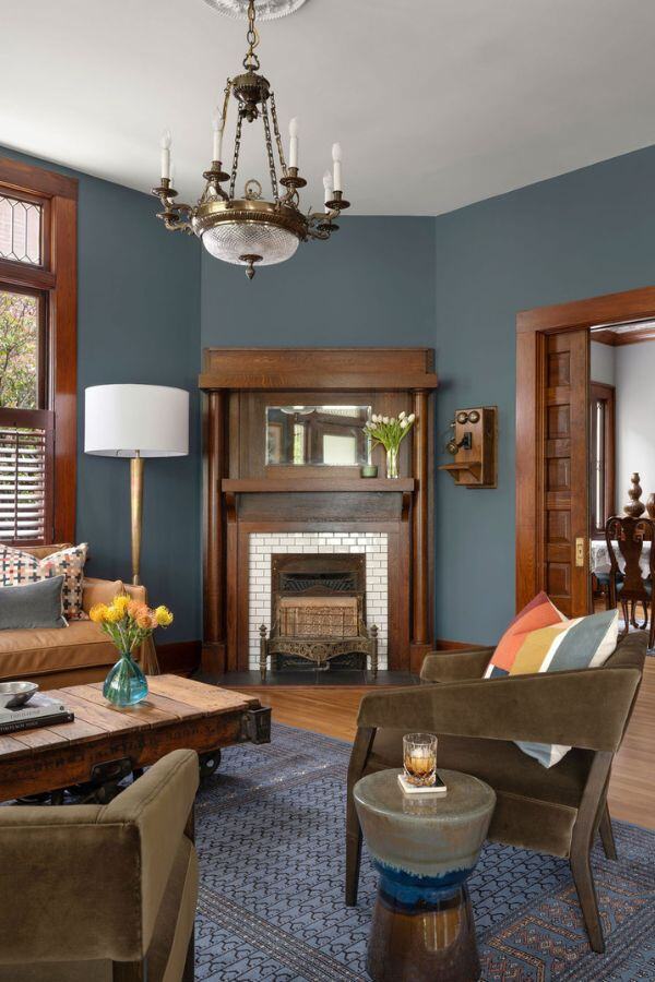 Historic living area Poncey-Highland | Copper Sky Design & Remodel